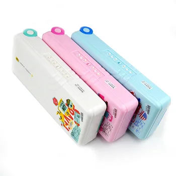 Creative multi-function stationery box plastic double-layer combination lock pencil case children pencil case student gift
Creative multi-function stationery box plastic double-layer combination lock pencil case children pencil case student gift
