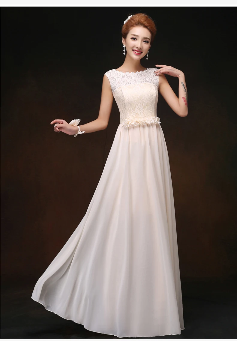 O-Neck Chiffon Long Dress for Wedding Party for Woman Vestido Largo Sirena Bridesmaid Elegant Sexy Sister Dress Prom Champagne 
O-Neck Chiffon Long Dress for Wedding Party for Woman Vestido Largo Sirena Bridesmaid Elegant Sexy Sister Dress Prom Champagne