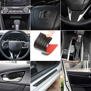 Real Carbon Fiber Car Interior Part Center Console Panel Door Sill Strip Steering Wheel Decoration Sticker For Honda Civic 16-19
Real Carbon Fiber Car Interior Part Center Console Panel Door Sill Strip Steering Wheel Decoration Sticker For Honda Civic 16-19