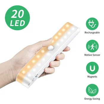 Double Row Wardrobe Light 20led Cold and Warm Light Cabinet Light Charging Body Infrared Sense Light Bedroom Porch Night Light
Double Row Wardrobe Light 20led Cold and Warm Light Cabinet Light Charging Body Infrared Sense Light Bedroom Porch Night Light