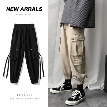 Men's Thickening Ribbon Work Cargo Pants Leisure Cotton Casual Pants Trousers Active Elastic Hip Hop Slim Joggers Sweatpants
Men's Thickening Ribbon Work Cargo Pants Leisure Cotton Casual Pants Trousers Active Elastic Hip Hop Slim Joggers Sweatpants