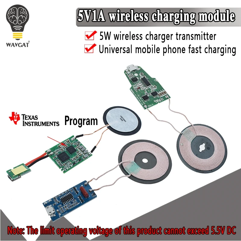 5V 1A wireless power supply charging 5W wireless charger transmitter universal quick charge DIY Micro USB Charging Coil
5V 1A wireless power supply charging 5W wireless charger transmitter universal quick charge DIY Micro USB Charging Coil