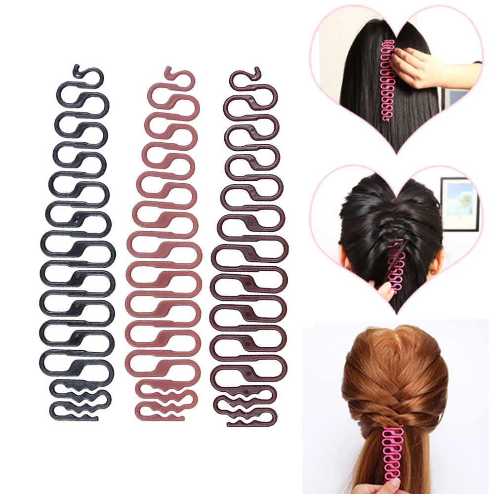 

1Pc Professional DIY Women Hair Braiding Tool Girls Trendy Magic Hair Weave Artifact Twist Styling Accessories