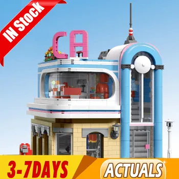 2020 MOULD KING 16001 City The Downtown Diner with Led Model Sets with MOC Assembly Bricks Building Blocks Kids Toys
2020 MOULD KING 16001 City The Downtown Diner with Led Model Sets with MOC Assembly Bricks Building Blocks Kids Toys