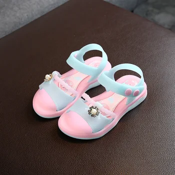 Girls Sandals Pink Princess Summer Children Beach Shoes Casual Kids Sandals Pvc Fashion Primary School Sandal Non-slip Size26-35
Girls Sandals Pink Princess Summer Children Beach Shoes Casual Kids Sandals Pvc Fashion Primary School Sandal Non-slip Size26-35