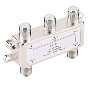 4 Way 4 Channel Satellite/Antenna/Cable TV Splitter Distributor SP-04 5-2400MHz F Type Wholesale In Stock Drop Shipping
4 Way 4 Channel Satellite/Antenna/Cable TV Splitter Distributor SP-04 5-2400MHz F Type Wholesale In Stock Drop Shipping