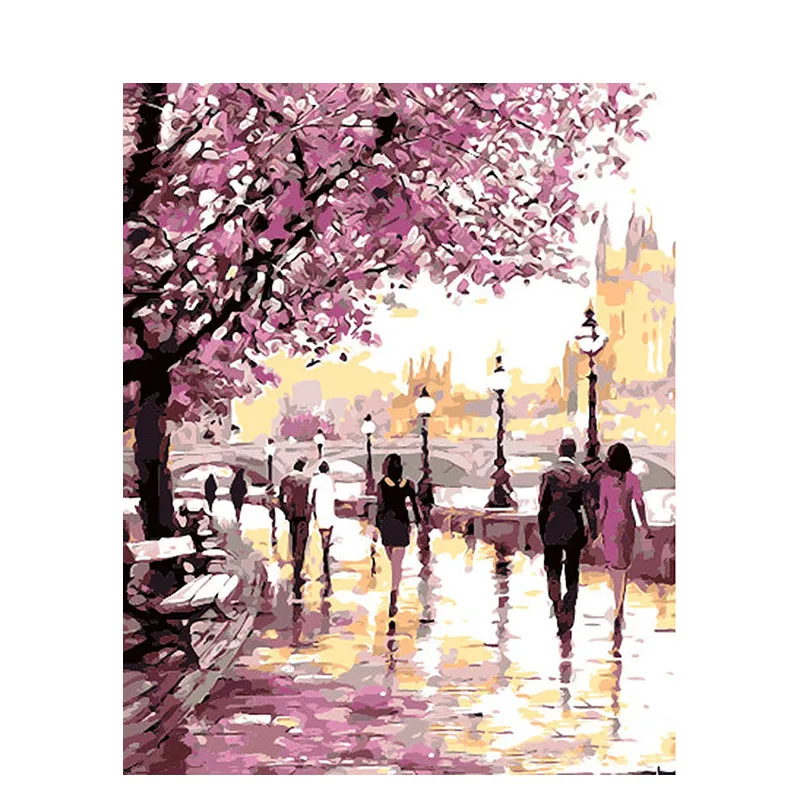 GATYZTORY DIY Painting By Numbers HandPainted Oil Painting Drawing On Canvas Street Landscape Wall Decor
GATYZTORY DIY Painting By Numbers HandPainted Oil Painting Drawing On Canvas Street Landscape Wall Decor