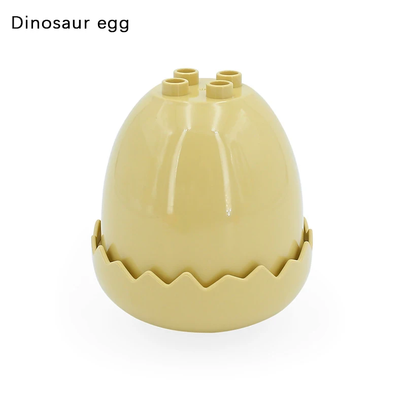 Строительные блоки большого размера, аксессуары «сделай сам», яйцо динозавра, Совместимые Кирпичи, животные, интерактивные обучающие игрушки для детей, ферма, зоопарк