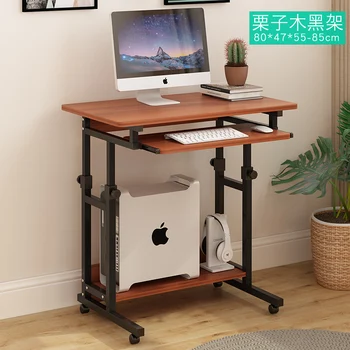 Simple bedside table lift and fall can move lazy person bed notebook computer table table