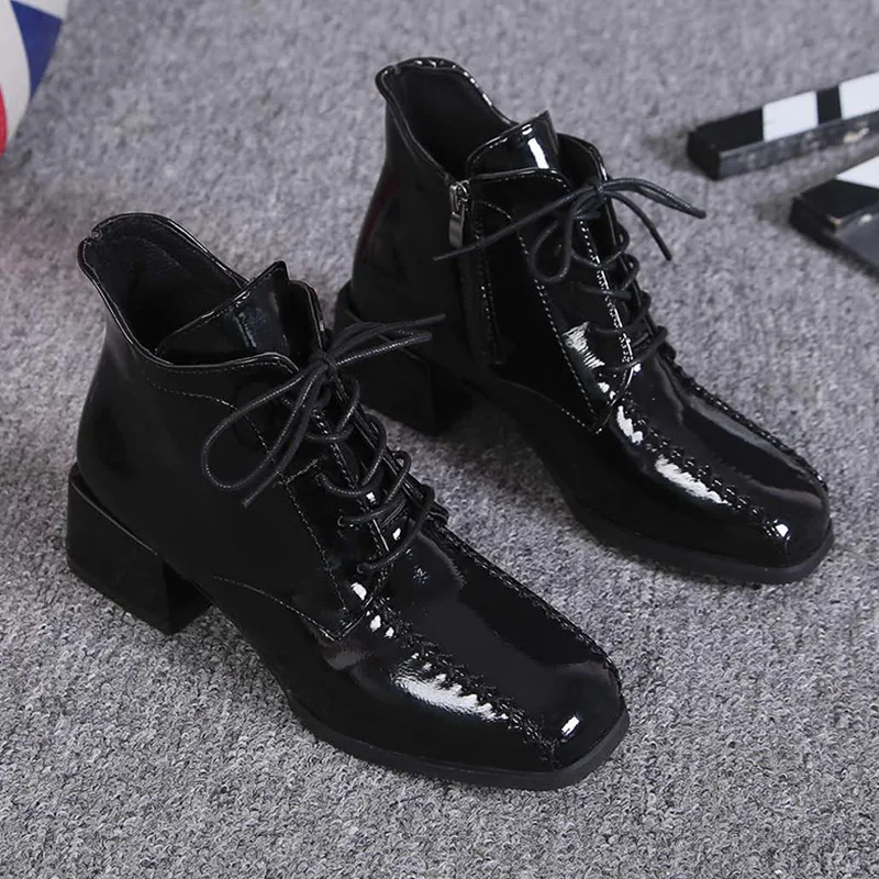 Chelsea Round Toe Bootee Woman 2019 Shoes Med Heel Boots Lace Up Booties Ladies Zipper Ankle Leather Chunky Autumn Rubber Short
Chelsea Round Toe Bootee Woman 2019 Shoes Med Heel Boots Lace Up Booties Ladies Zipper Ankle Leather Chunky Autumn Rubber Short