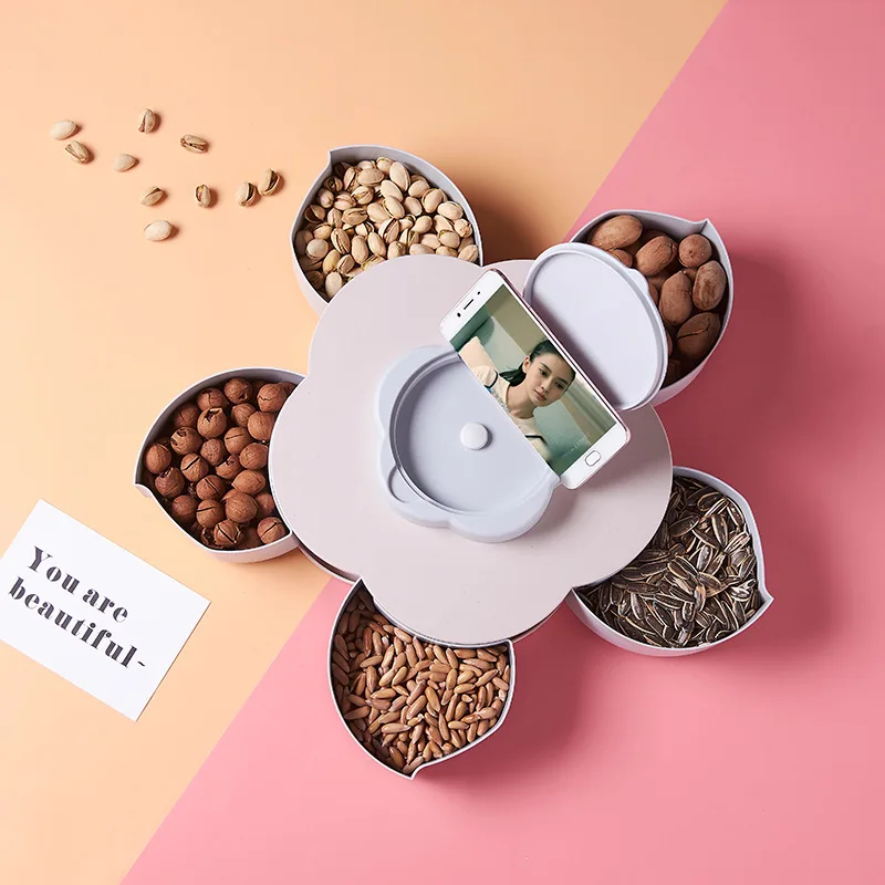 Petal Fruit Box Rotating Retractable Snacks Storage Box Douyin Celebrity Style Fruit Bowl Creative Seperated Dried Fruit Box
Petal Fruit Box Rotating Retractable Snacks Storage Box Douyin Celebrity Style Fruit Bowl Creative Seperated Dried Fruit Box
