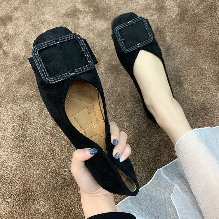 Square Head Flat Keel Thin Shoes Women's 2019 Summer Low-Cut Anti-slip Soft-Sole New Style Summer Fashion Square Buckle Peas Gra
Square Head Flat Keel Thin Shoes Women's 2019 Summer Low-Cut Anti-slip Soft-Sole New Style Summer Fashion Square Buckle Peas Gra