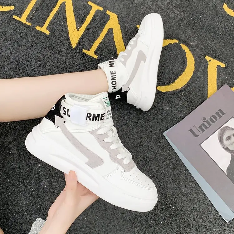 Summer High Shoes 2019 Trend Sports Breathable WOMEN'S Shoes Hip Hop Autumn New Style Cool Versatile Casual White Shoes
Summer High Shoes 2019 Trend Sports Breathable WOMEN'S Shoes Hip Hop Autumn New Style Cool Versatile Casual White Shoes