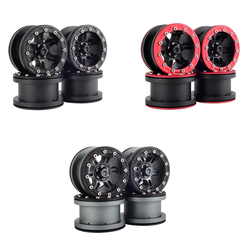 4PCS Metal 2.2 inch Beadlock Wheel Rims for 1/10 RC Rock Crawler Axial SCX10 RR10 Wraith TRAXXAS TRX4 TRX6
4PCS Metal 2.2 inch Beadlock Wheel Rims for 1/10 RC Rock Crawler Axial SCX10 RR10 Wraith TRAXXAS TRX4 TRX6
