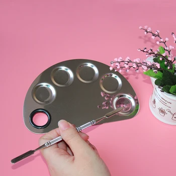 Professional Makeup Palette Beauty Stainless Makeup Nail Eye Shadow Foundation Mixing Palette Spatula Cosmetic Tools
Professional Makeup Palette Beauty Stainless Makeup Nail Eye Shadow Foundation Mixing Palette Spatula Cosmetic Tools
