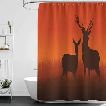 Shower Curtains Urban Hunting Decor,Silhouette Illustration of a Deer and Doe on Meadow Autumn Season Skyline,Multicolor W36 x
Shower Curtains Urban Hunting Decor,Silhouette Illustration of a Deer and Doe on Meadow Autumn Season Skyline,Multicolor W36 x