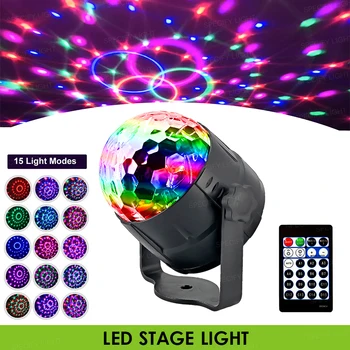 15 Patterns Disco DJ Light LED Stage Lights Ball Lumiere Sound Activated Laser Projector Lamp Music Dance Party Light Controller
15 Patterns Disco DJ Light LED Stage Lights Ball Lumiere Sound Activated Laser Projector Lamp Music Dance Party Light Controller
