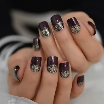 Burgundy Dark Red Square Press On Fingernails Holo Glitter Shimmer GEL Nails Medium Size for Daily with Adhesive Glue Sticker
Burgundy Dark Red Square Press On Fingernails Holo Glitter Shimmer GEL Nails Medium Size for Daily with Adhesive Glue Sticker