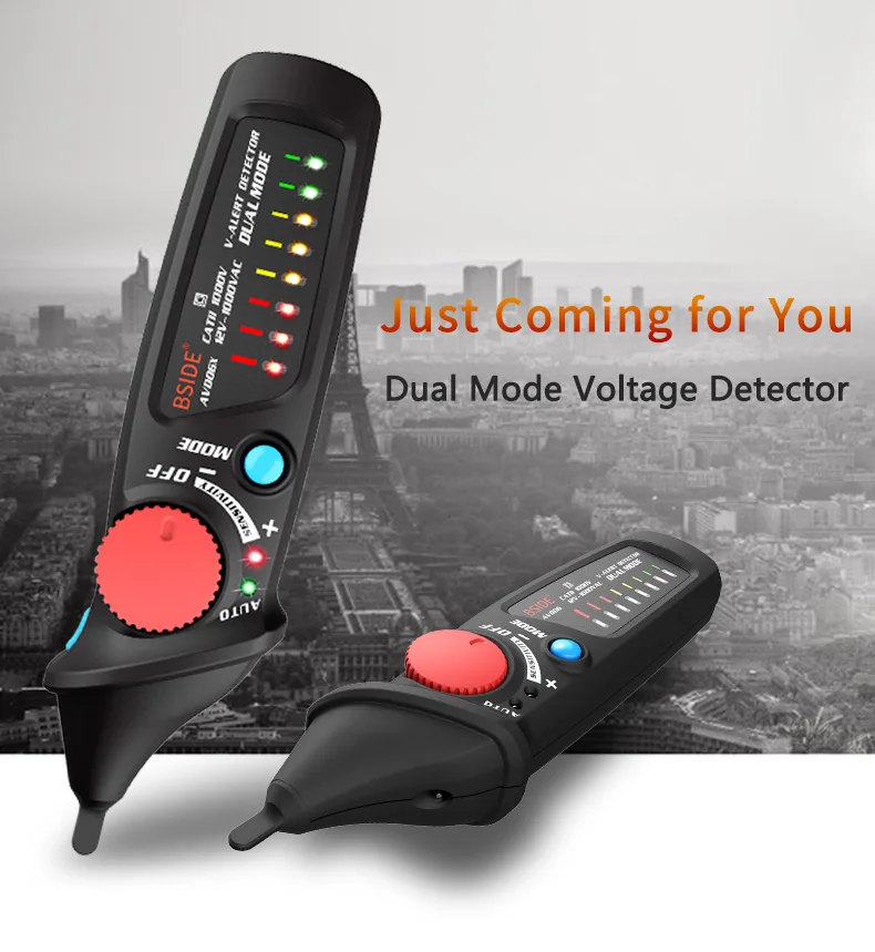 BSIDE Non contact AC Voltage Detector Tester Meter 12V-1000v Pen Style Electric Indicator LED Outlet Voltage Dectetor Sensor
BSIDE Non contact AC Voltage Detector Tester Meter 12V-1000v Pen Style Electric Indicator LED Outlet Voltage Dectetor Sensor