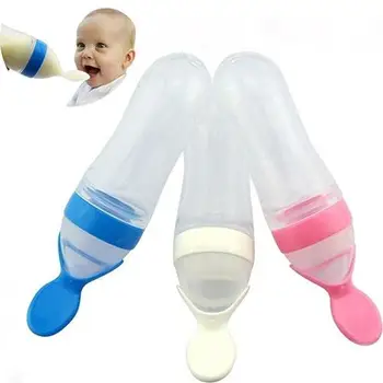 90ML Silicone Extrusion Type Feeding Spoon Rice Paste Feeding Bottle for Baby Soft silicone easy to extrude
90ML Silicone Extrusion Type Feeding Spoon Rice Paste Feeding Bottle for Baby Soft silicone easy to extrude
