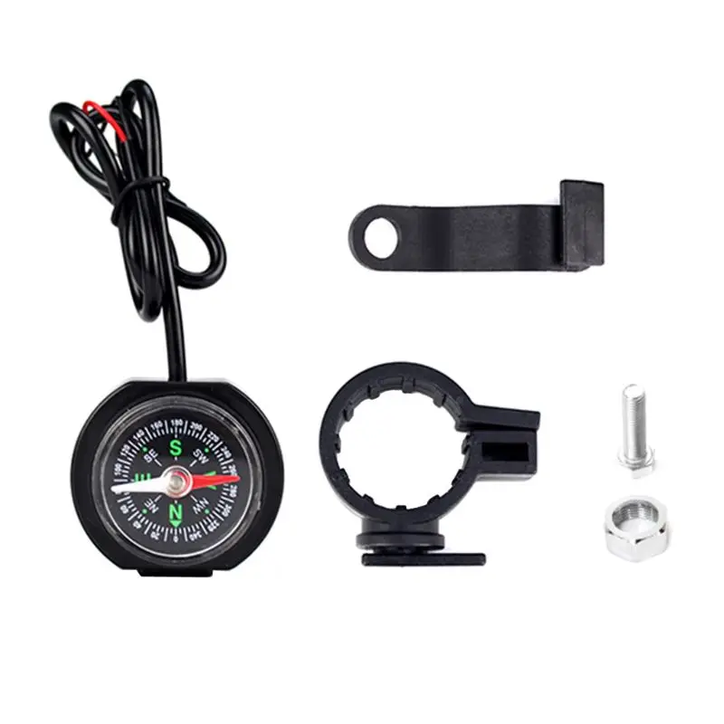 12V 24V Motorcycle Handlebar Waterproof USB Charger Power Adapter with Compass 746D
12V 24V Motorcycle Handlebar Waterproof USB Charger Power Adapter with Compass 746D