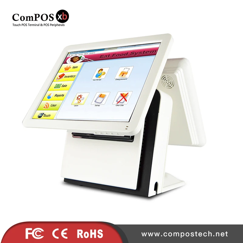 High quality dual touch screen POS system for supermarket black POS machine touch screen 15 inch POS terminal
High quality dual touch screen POS system for supermarket black POS machine touch screen 15 inch POS terminal