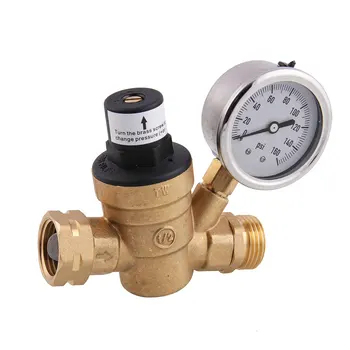 M11-0660R Brass Water Pressure Reducing Maintaining Valves Regulator Mayitr Adjustable Relief Valves With Gauge Meter
M11-0660R Brass Water Pressure Reducing Maintaining Valves Regulator Mayitr Adjustable Relief Valves With Gauge Meter