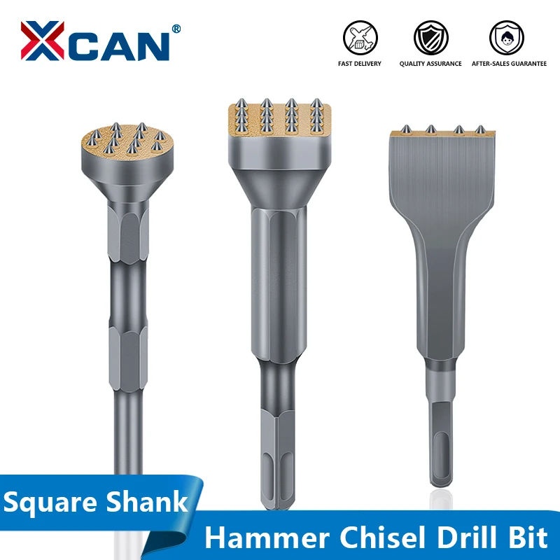 XCAN Square Shank Hammer Chisel Drill Bit for Stone Slab/Bridge/Wall/Cement Pavement Chisel Drilling Tools Drill Bit
XCAN Square Shank Hammer Chisel Drill Bit for Stone Slab/Bridge/Wall/Cement Pavement Chisel Drilling Tools Drill Bit