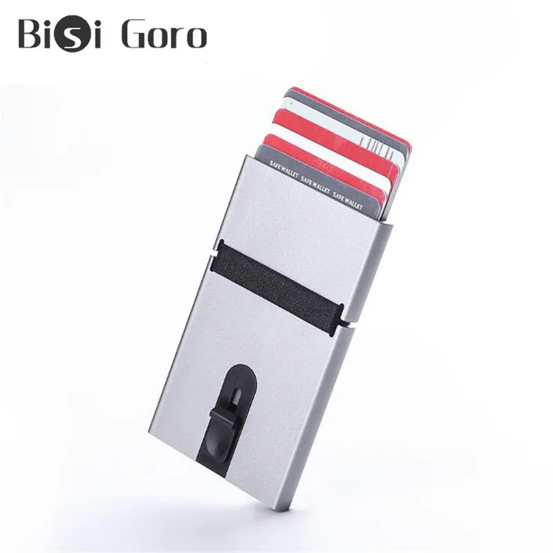 BISI GORO RFID Blocking Card Hodler Metal Aluminum Box Slim Card Wallet Fashion Money Bag High Quality Thin Smart ID Card Case
BISI GORO RFID Blocking Card Hodler Metal Aluminum Box Slim Card Wallet Fashion Money Bag High Quality Thin Smart ID Card Case