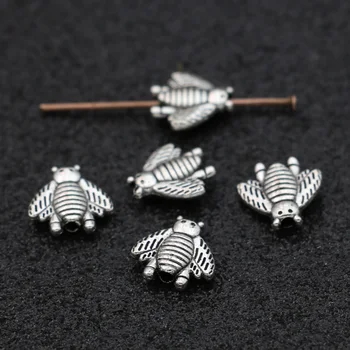 30pcs Antique Silver Plated Bee Spacer Beads for Jewelry Making Bracelet Loose Beads DIY Jewelry Accessories 10mm
30pcs Antique Silver Plated Bee Spacer Beads for Jewelry Making Bracelet Loose Beads DIY Jewelry Accessories 10mm