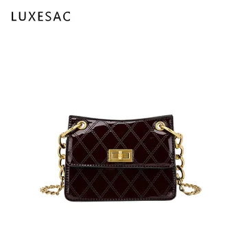 Fashion Lacquer Black Crossbody Bags for Women 2020 New Luxury Handbags Bolso Mujer Chain Diamond Pattern Women's Shoulder Bag
Fashion Lacquer Black Crossbody Bags for Women 2020 New Luxury Handbags Bolso Mujer Chain Diamond Pattern Women's Shoulder Bag