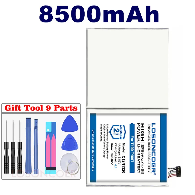 LOSONCOER 8500mAh батарея высокого качества для ASUS Transformer Book T100T T100TA C1 T100TAM T100 T100TA3735
