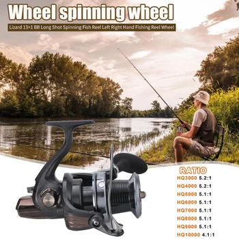 Fishing Accessories Spinning Reel 13+1BB 5.2:1 High-Speed Gear Ratio Smooth Long Casting Powerful Fishing Reel 
Fishing Accessories Spinning Reel 13+1BB 5.2:1 High-Speed Gear Ratio Smooth Long Casting Powerful Fishing Reel