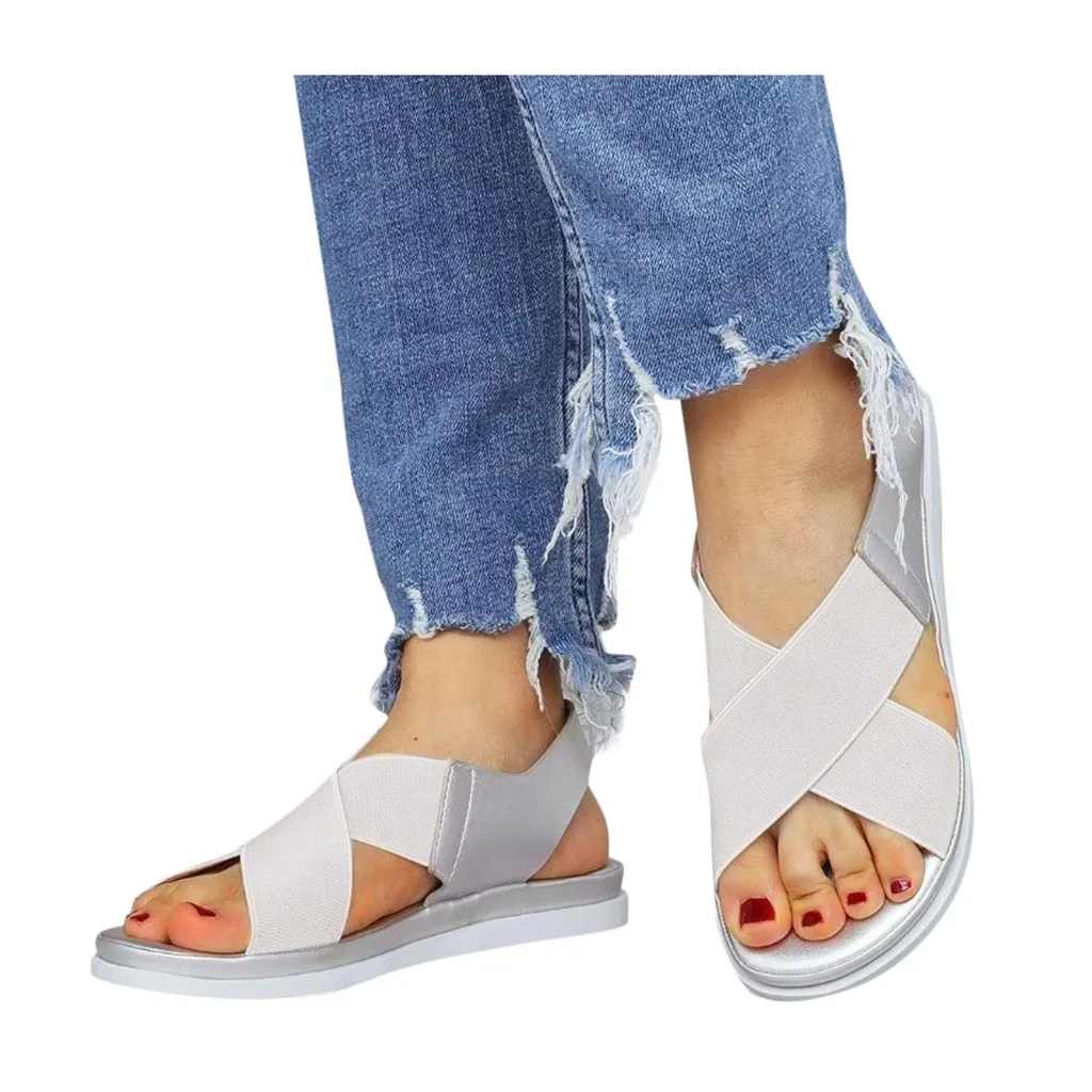 Comfy Slip On Women's Sandals Elastic Textile Splicing Sandals Beach Shoes For Woman Classics Lightweight Sandal Woman
Comfy Slip On Women's Sandals Elastic Textile Splicing Sandals Beach Shoes For Woman Classics Lightweight Sandal Woman