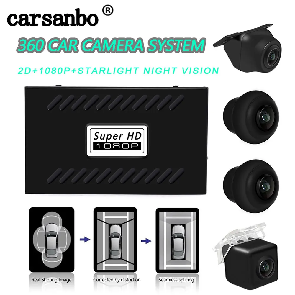 Universal Car DVR HD 1080P 2D 4 Camera 360 Surround View System Parking Reverse Bird View Panoramic System seamless Recording
Universal Car DVR HD 1080P 2D 4 Camera 360 Surround View System Parking Reverse Bird View Panoramic System seamless Recording