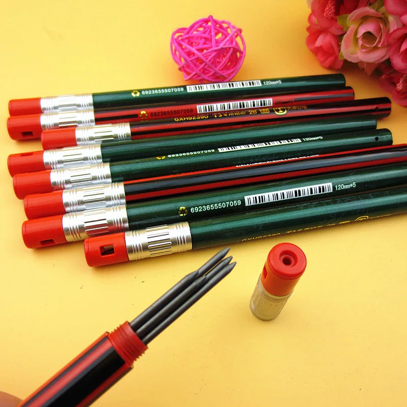 5Pcs/set 2mm 2B Cute Mechanical Pencil Refill Automatic Pencils Refill For Kids Gifts School Office Drawing Supplies Stationery
5Pcs/set 2mm 2B Cute Mechanical Pencil Refill Automatic Pencils Refill For Kids Gifts School Office Drawing Supplies Stationery