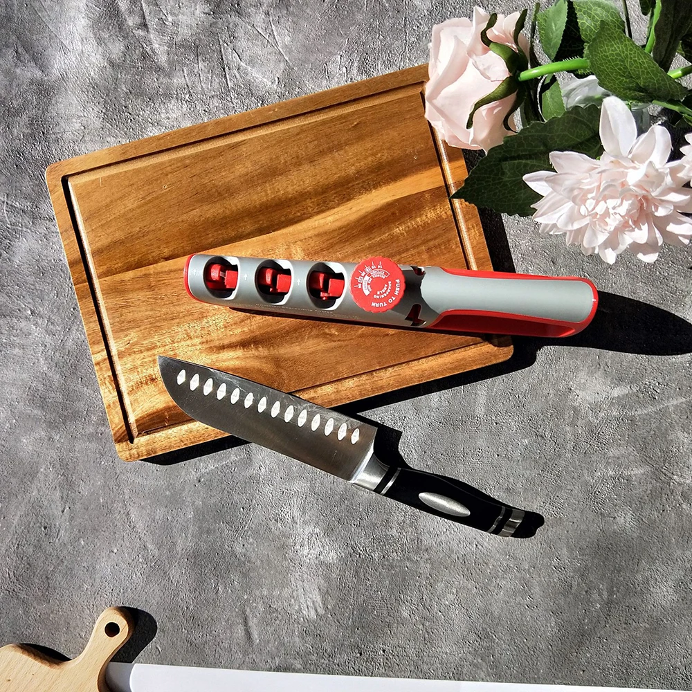Knife Sharpener 4 Stages Professional Kitchen Sharpener Angle Adjustable Sharpener Sharpening Stone Multifunction Sharpener
Knife Sharpener 4 Stages Professional Kitchen Sharpener Angle Adjustable Sharpener Sharpening Stone Multifunction Sharpener
