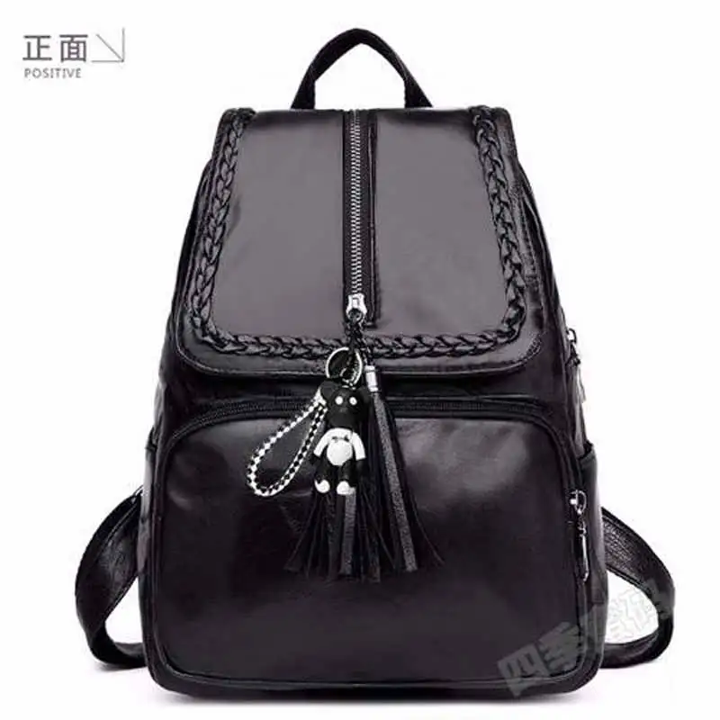 Fashion PU Leather Women Backpack Female Black Backpacks Small Zipper Bags Student Backpack Solid Rucksack For Girls
Fashion PU Leather Women Backpack Female Black Backpacks Small Zipper Bags Student Backpack Solid Rucksack For Girls