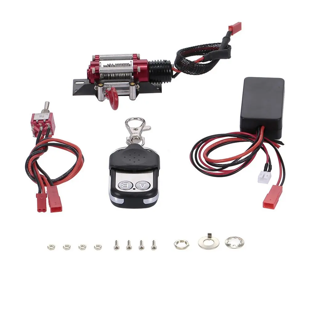 RC Crawler Winch With Separate Remote Controller RC Car Metal Winch Wireless Remote Control Receiver Car Accessories
RC Crawler Winch With Separate Remote Controller RC Car Metal Winch Wireless Remote Control Receiver Car Accessories
