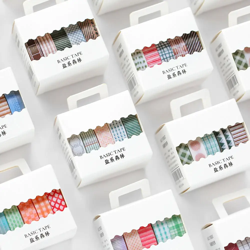 5Pcs/Set Grid Washi Tape Simple Style Cute Decorative Adhesive Tape Solid Color Masking Tape For Stickers DIY Stationery Tape
5Pcs/Set Grid Washi Tape Simple Style Cute Decorative Adhesive Tape Solid Color Masking Tape For Stickers DIY Stationery Tape