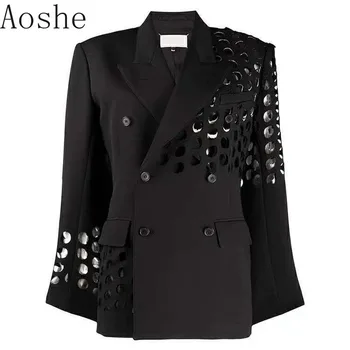 Fashion Hollowed-out Design Long Coat 2020 New High Street Blazer Handsome Cool Femal Jacket Fashion Hole Casual Women's Suit
Fashion Hollowed-out Design Long Coat 2020 New High Street Blazer Handsome Cool Femal Jacket Fashion Hole Casual Women's Suit