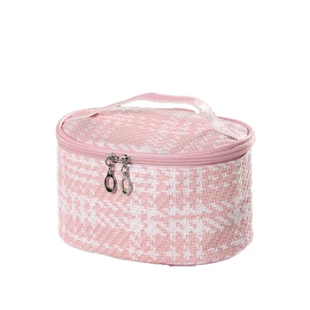Women Ladies Travel Straw Makeup Cosmetic Bag Portable Handwoven Toiletry Organizer Tote Bag with Zipper Storage Box
Women Ladies Travel Straw Makeup Cosmetic Bag Portable Handwoven Toiletry Organizer Tote Bag with Zipper Storage Box