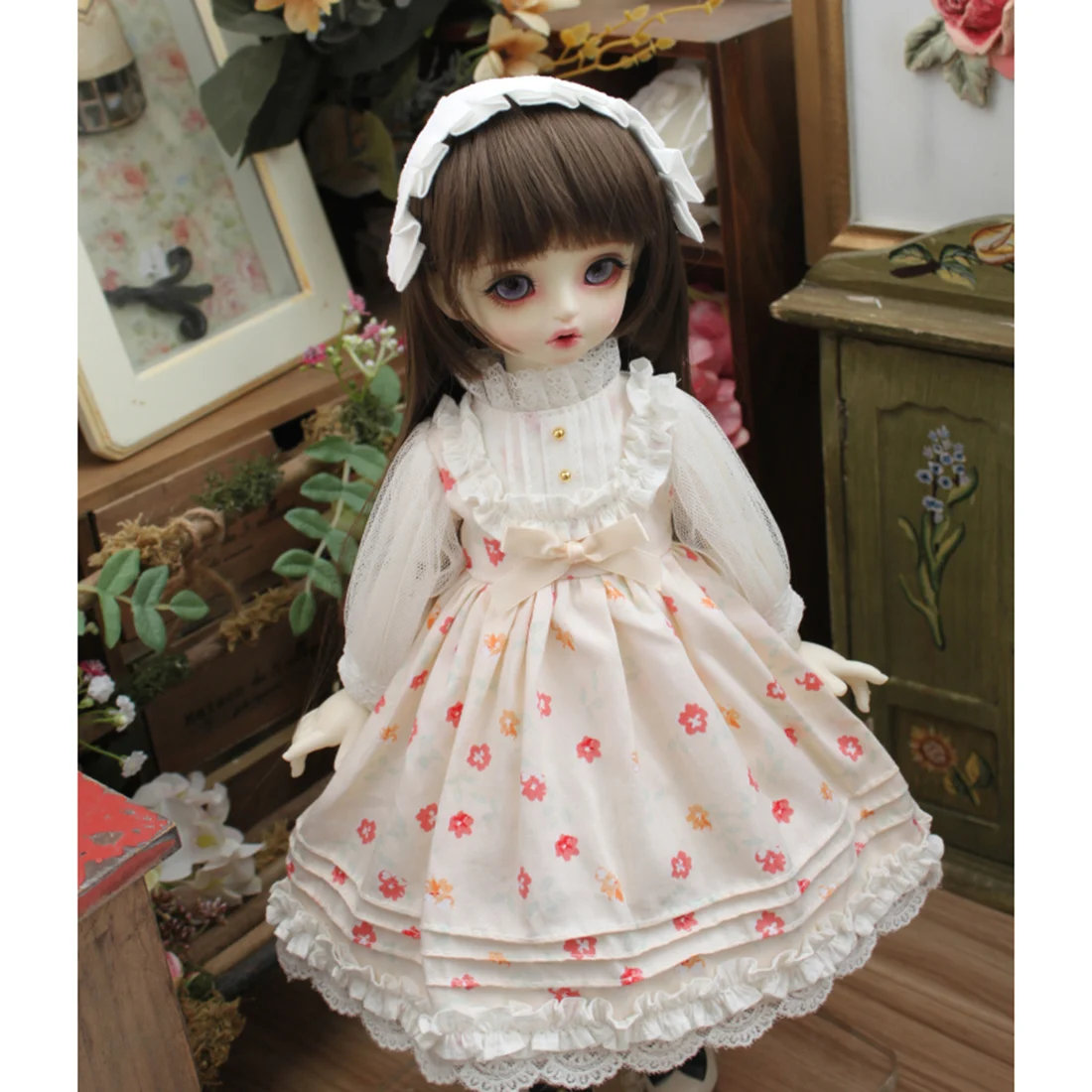 Modikerbjd Retro French Style Flower Bubble Cotton Skirt Printed Elegant Dress for 1/6 BJD Dolls - No Doll
Modikerbjd Retro French Style Flower Bubble Cotton Skirt Printed Elegant Dress for 1/6 BJD Dolls - No Doll