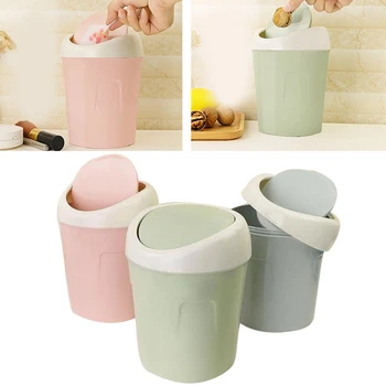 Mini Trash Bin Can Garbage Basket Office Small Waste Baskets Mini Waste Can Easy-Use Swing Lid Desktop Toilet Paper Table Roll
Mini Trash Bin Can Garbage Basket Office Small Waste Baskets Mini Waste Can Easy-Use Swing Lid Desktop Toilet Paper Table Roll