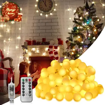 Christmas Home Decoration Led lights Fairy lights USB charging Led Ball String Lights 5M 10M Wedding Party Indoor Lighting Lamp
Christmas Home Decoration Led lights Fairy lights USB charging Led Ball String Lights 5M 10M Wedding Party Indoor Lighting Lamp