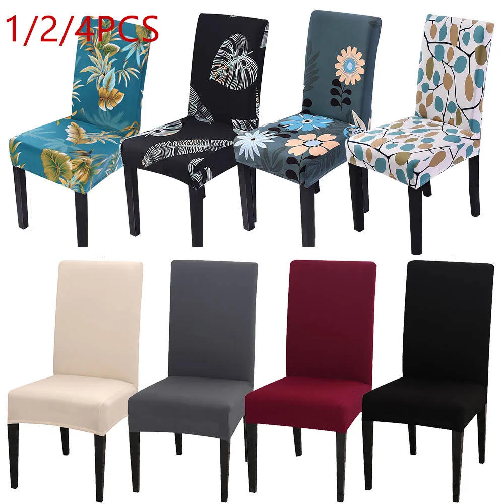 1/2/4pcs Chair Cover Spandex Printed Pattern Stretch Elastic Slipcovers Solid Color Chair Covers For Dining Room Banquet Hotel
1/2/4pcs Chair Cover Spandex Printed Pattern Stretch Elastic Slipcovers Solid Color Chair Covers For Dining Room Banquet Hotel