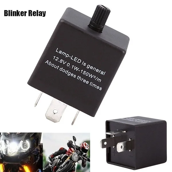 3pins Car Motorcycle Universal Adjustable LED Turn Signal Light Blinker Flasher Relay for most 12V Car Motorcycle Auto Accessory
3pins Car Motorcycle Universal Adjustable LED Turn Signal Light Blinker Flasher Relay for most 12V Car Motorcycle Auto Accessory