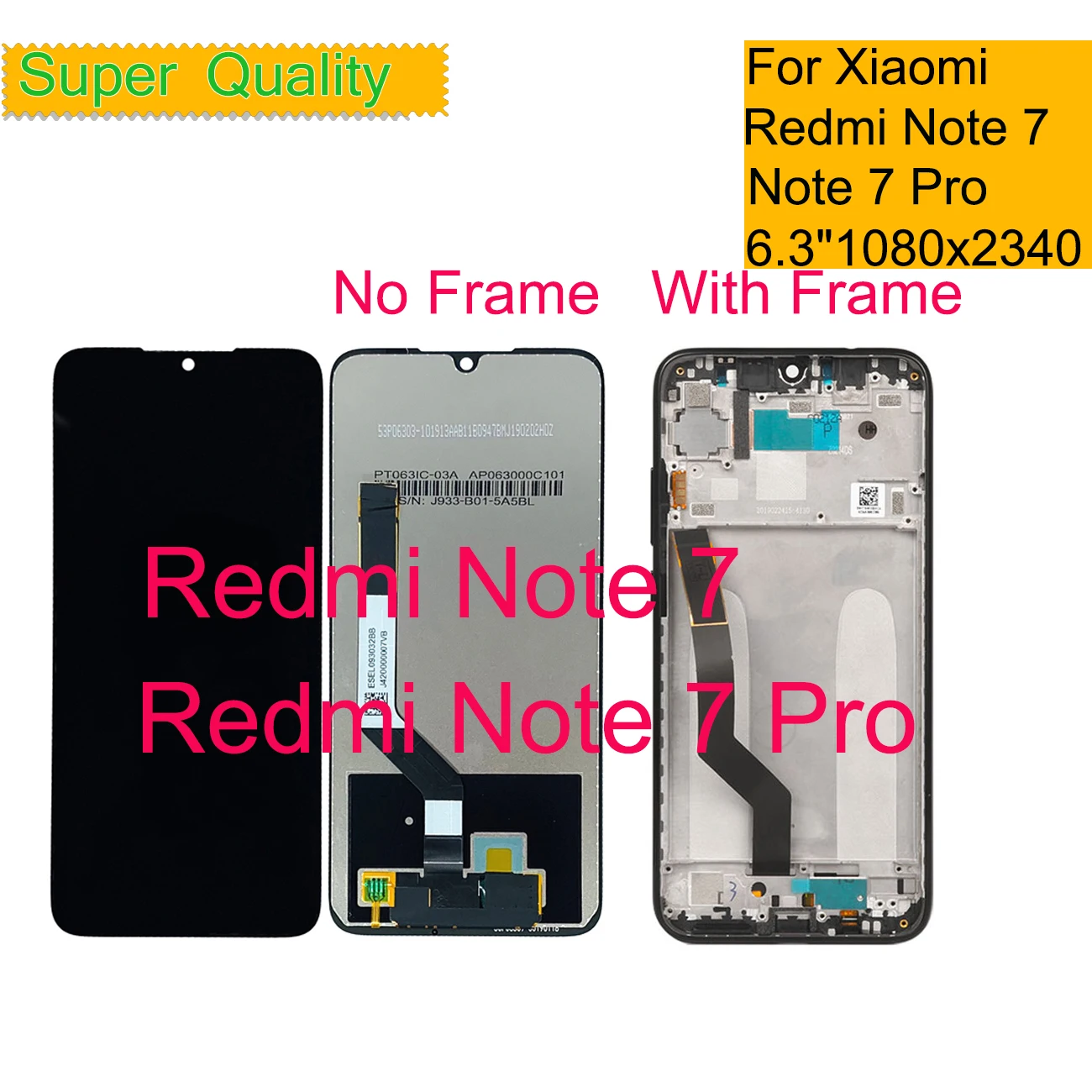 Original For Xiaomi Redmi Note 7 LCD Note 7 Pro LCD Display Touch Screen Digitizer Sensor Pantalla monitor LCD Assembly
Original For Xiaomi Redmi Note 7 LCD Note 7 Pro LCD Display Touch Screen Digitizer Sensor Pantalla monitor LCD Assembly