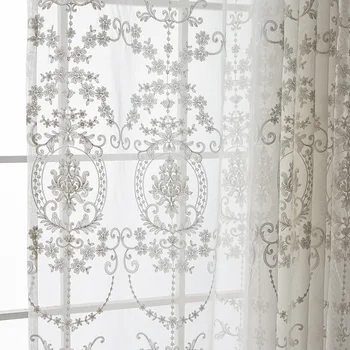 High-end European-style White Cotton and Linen Embroidered Tulle Esuitable for Bedroom Living Room Balcony Solid Color Screens
High-end European-style White Cotton and Linen Embroidered Tulle Esuitable for Bedroom Living Room Balcony Solid Color Screens