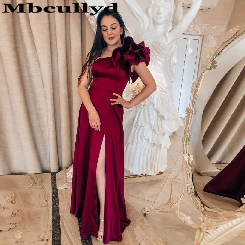 Mbcullyd Burgundy Satin Prom Dresses Long 2023 High Split Mermaid Evening Party Gowns One Shoulder vestidos de fiesta de noche
Mbcullyd Burgundy Satin Prom Dresses Long 2023 High Split Mermaid Evening Party Gowns One Shoulder vestidos de fiesta de noche